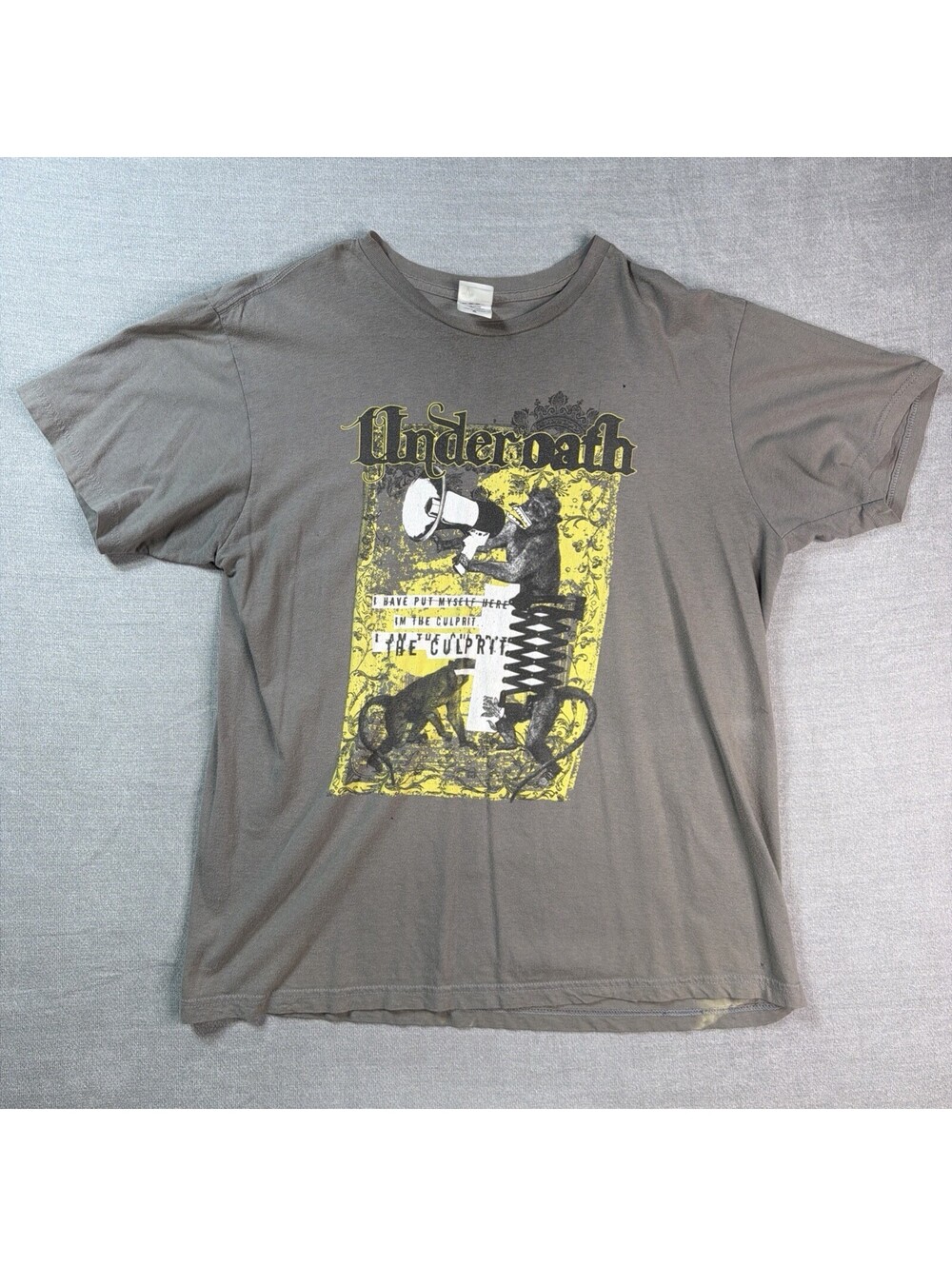 Underoath Vintage Y2K T-Shirt Metal Post-Hardcore Screamo Mens XL Band Tee Vtg